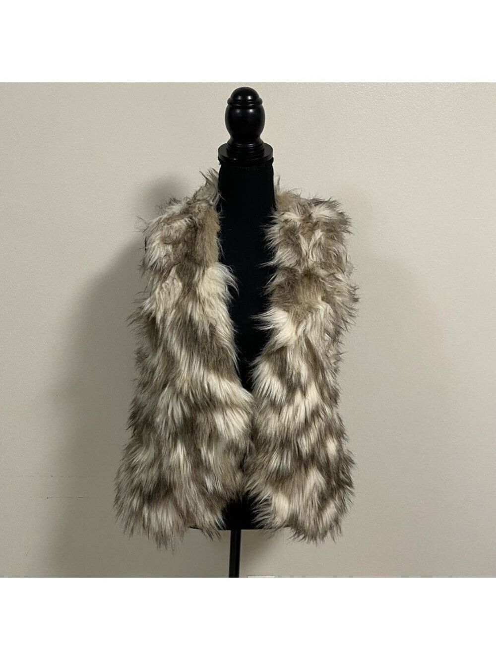 Free People Call of the Wild Faux Fur Reversible Vest Size XS